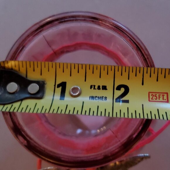 Pink Glass Bulb Vase with Silver Butterfly Blinger - Picture 5 of 7